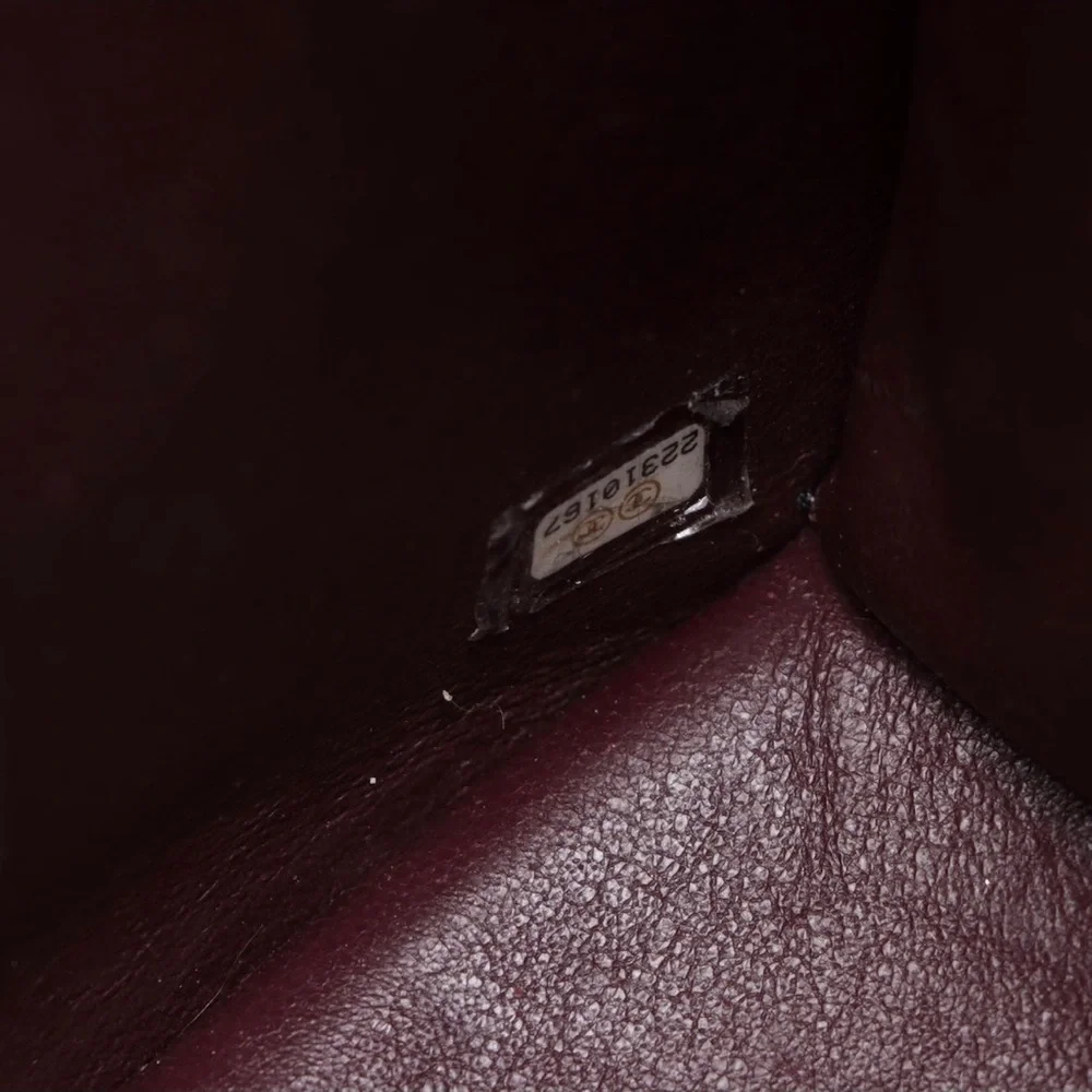 CHANEL Lambskin Quilted Beauty Lock Tote Leather Flap Medium Handbag Purse - Picture 12 of 15